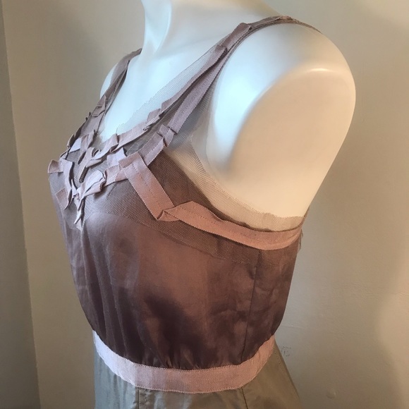 LOFT Ann Taylor Dress, Petite, NWOT (New Without Tags), Ribbons and Mesh, Bronze - Picture 5 of 16